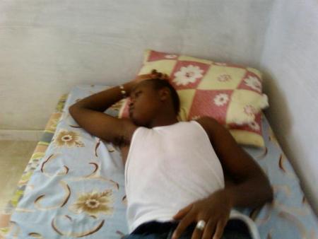 me entrain de dormir